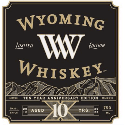 Wyoming Ten Year Anniversary 10 Year Straight Bourbon - Available at Wooden Cork