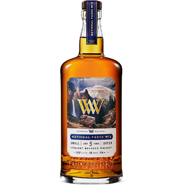 Wyoming Whiskey 5 Years Old National Parks Small Batch Straight Bourbon Whiskey Limited Edition - Available at Wooden Cork