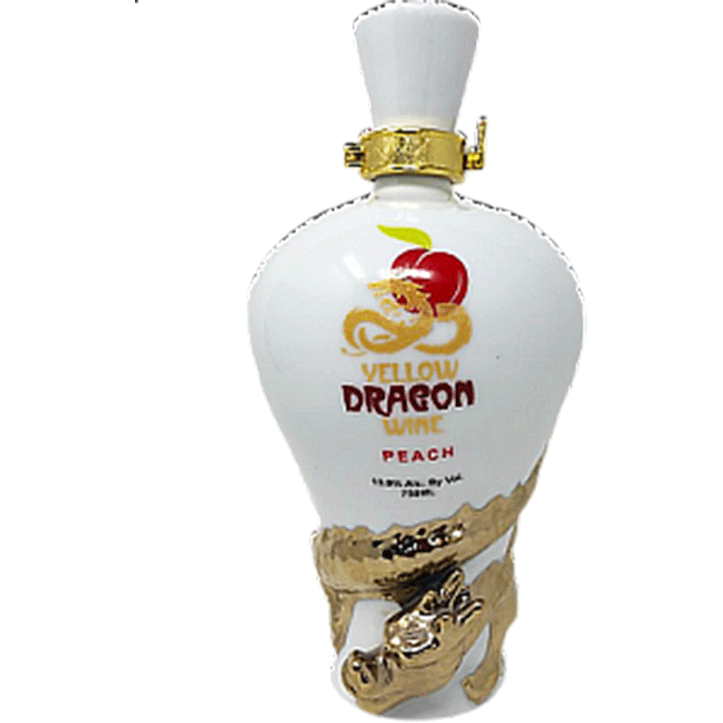 Yellow Dragon Fire Peach Sparkling Wine - Available at Wooden Cork
